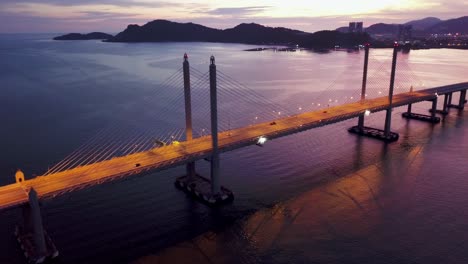 Nice-dramatic-sunset-over-Penang-Second-Bridge.